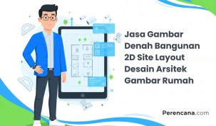 Jasa Gambar Denah Bangunan 2D Site Layout Desain Arsitek Gambar Rumah