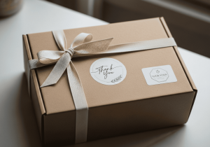 Foto sebuah paket yang sudah di-packing